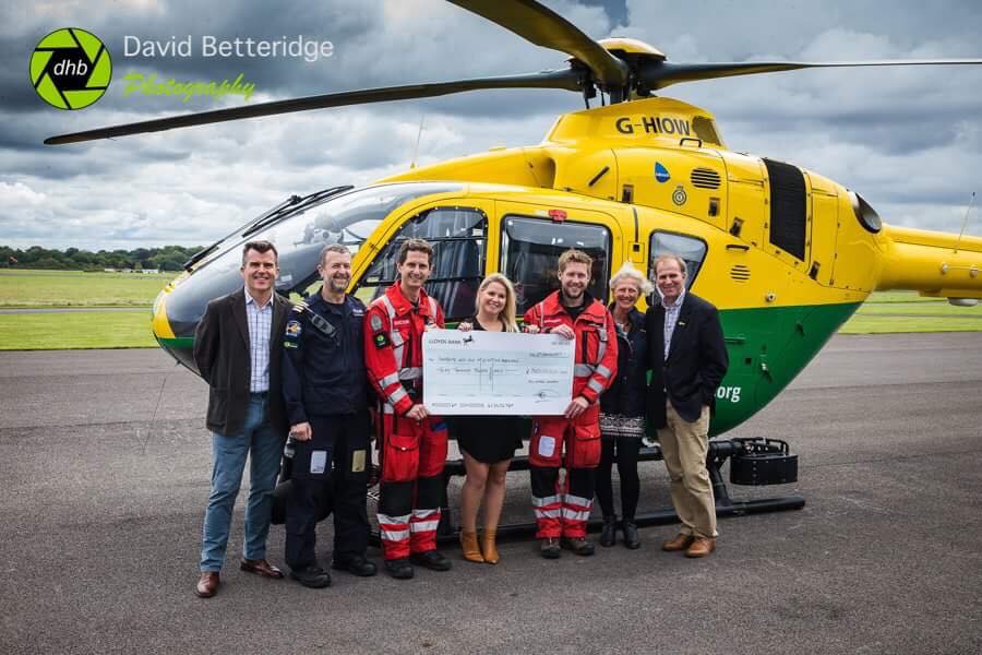 foxy hunters cheque Hampshire and Isle of Wight Air Ambulance