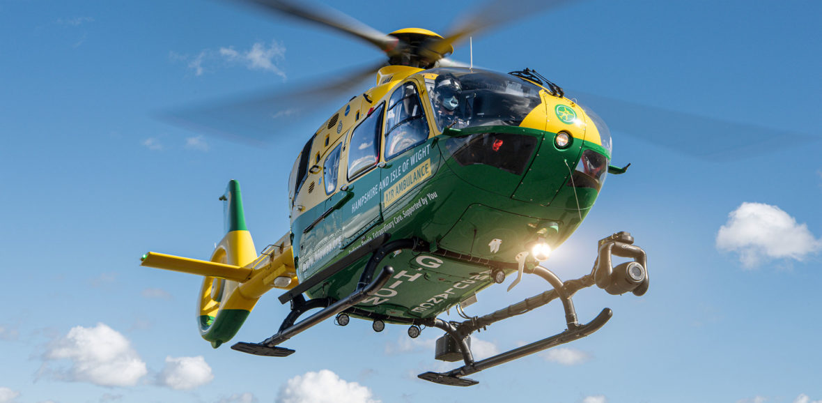 Hampshire and Isle of Wight Air Ambulance in flight