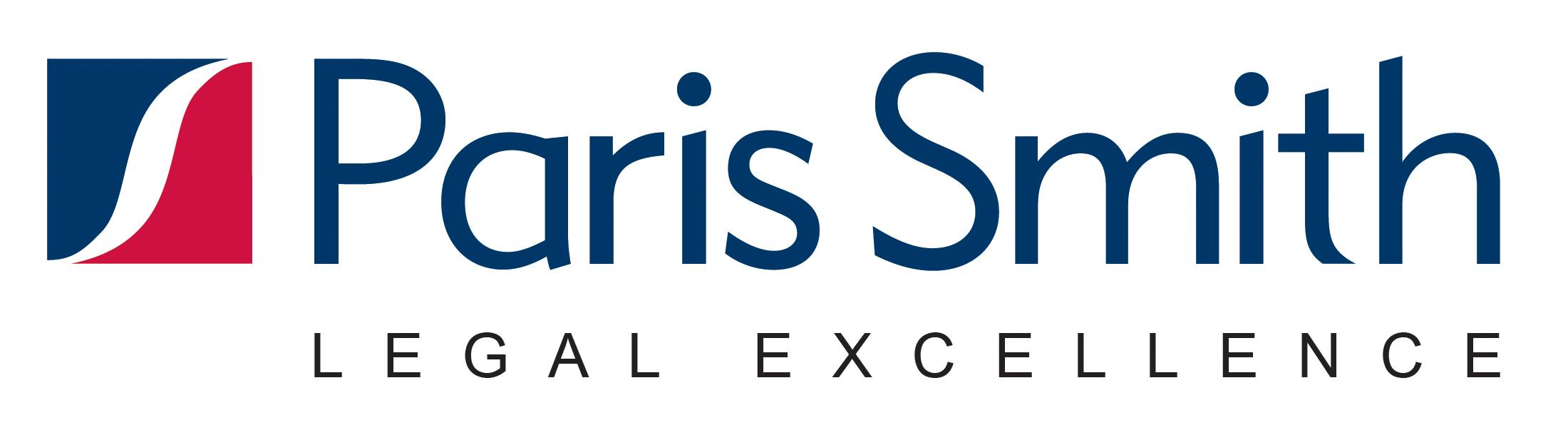 The Paris Smith LLP logo - They are sponsoring Southampton Dash in the Dark 2024.